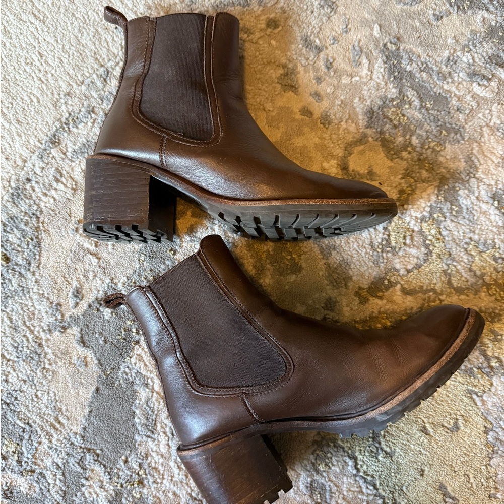 Brown Leather Thursday Ankle Boots SOLD